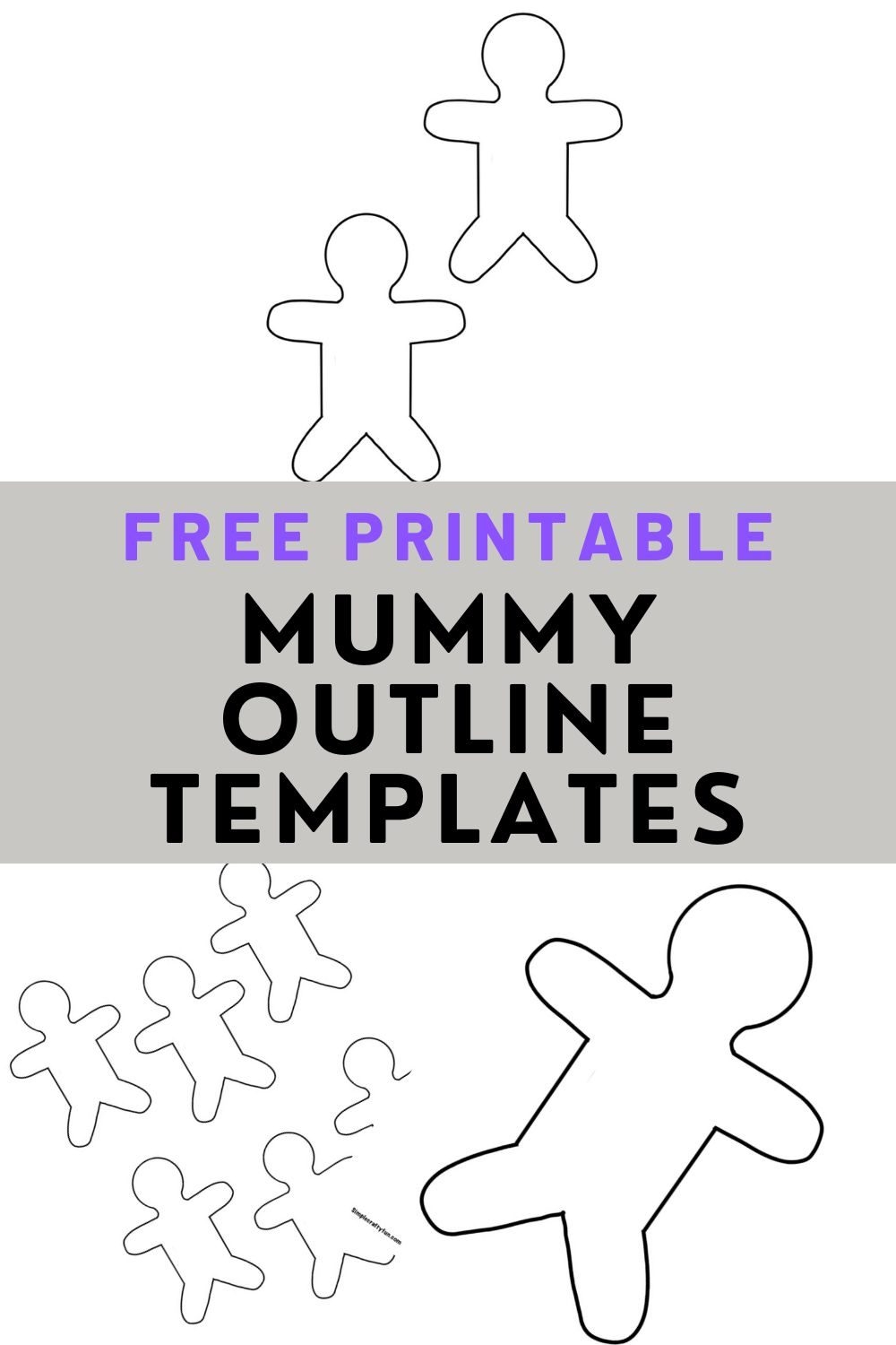 Free Printable Mummy Template For Kids 