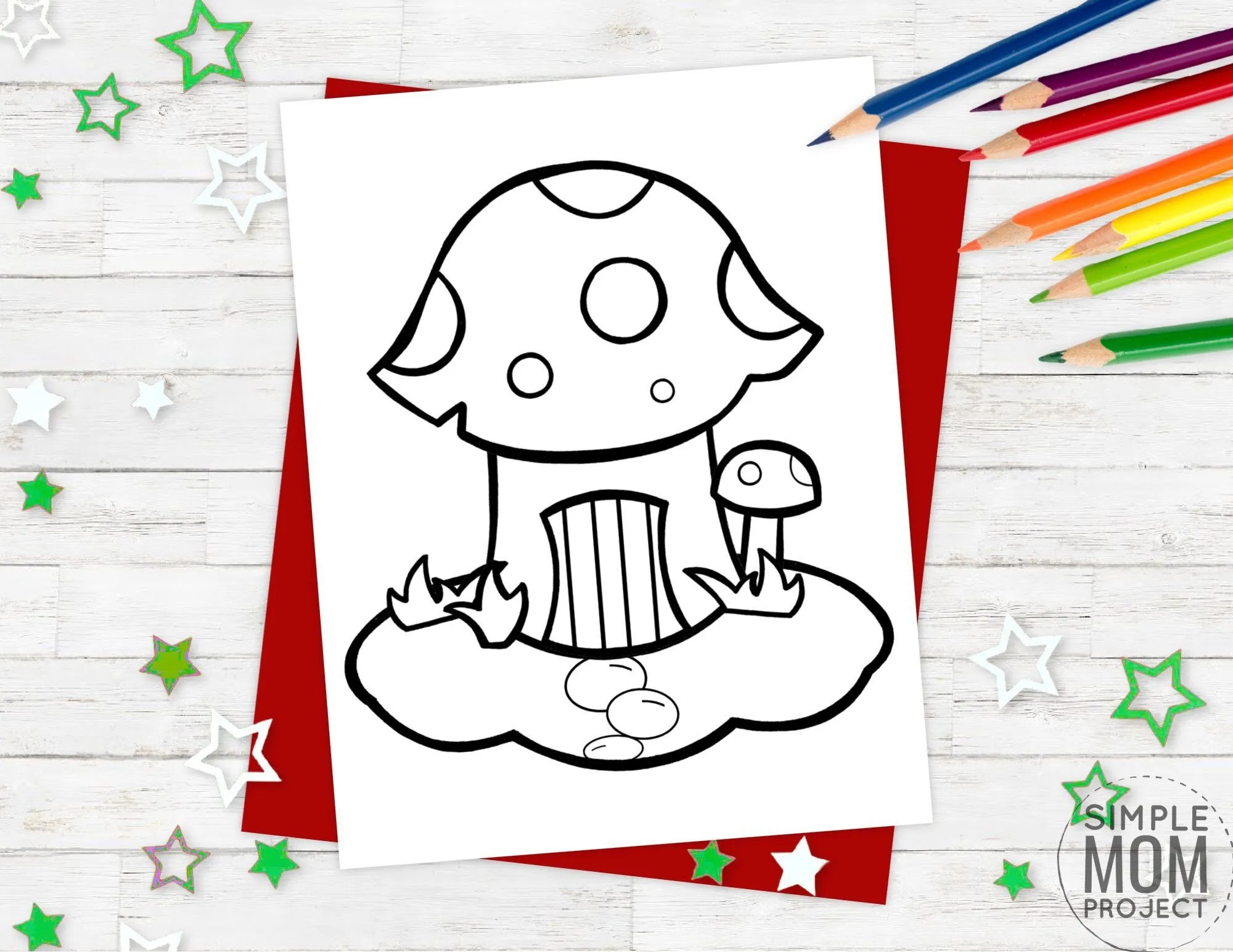 Free Printable Mushroom Template Simple Mom Project Free Printable Mushroom Template Simple Mom Project