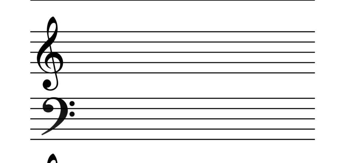 Free Printable Music Staff Paper Paper Trail Design Worksheets Library