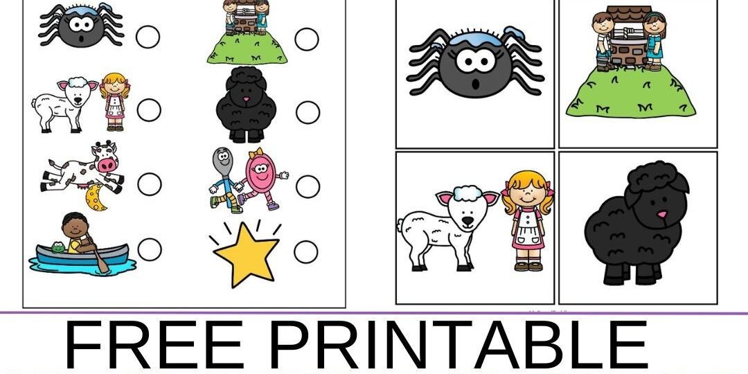 FREE PRINTABLE Nursery Rhyme Scavenger Hunt My Bored Toddler