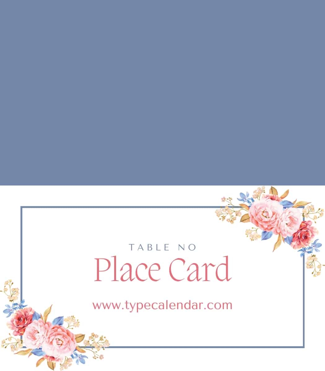 Free Printable Birthday Place Cards Template
