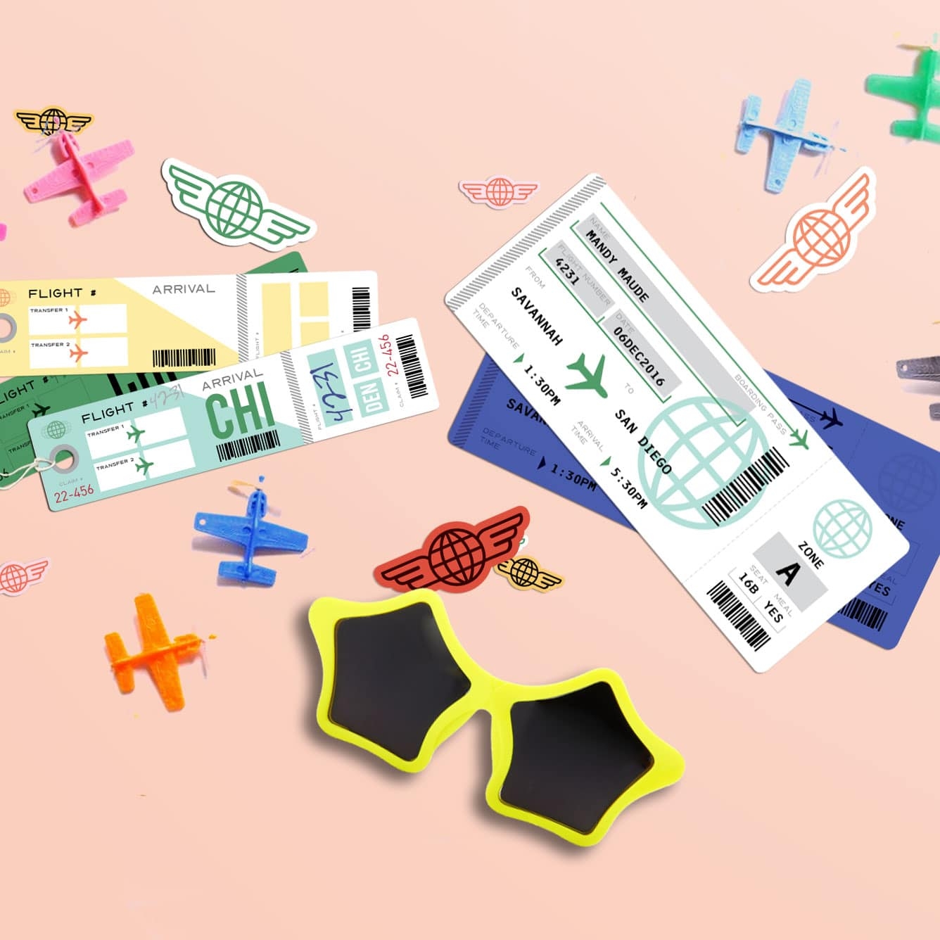 Free Printable Plane Tickets An Instant Travel Surprise Free Printable Plane Tickets An Instant Travel Surprise