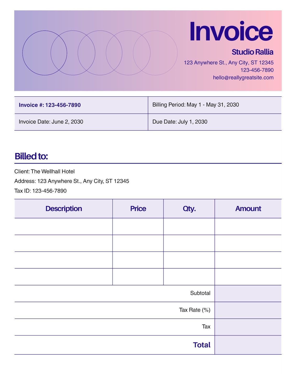 Free Printable Professional Invoice Templates To Customize Canva
