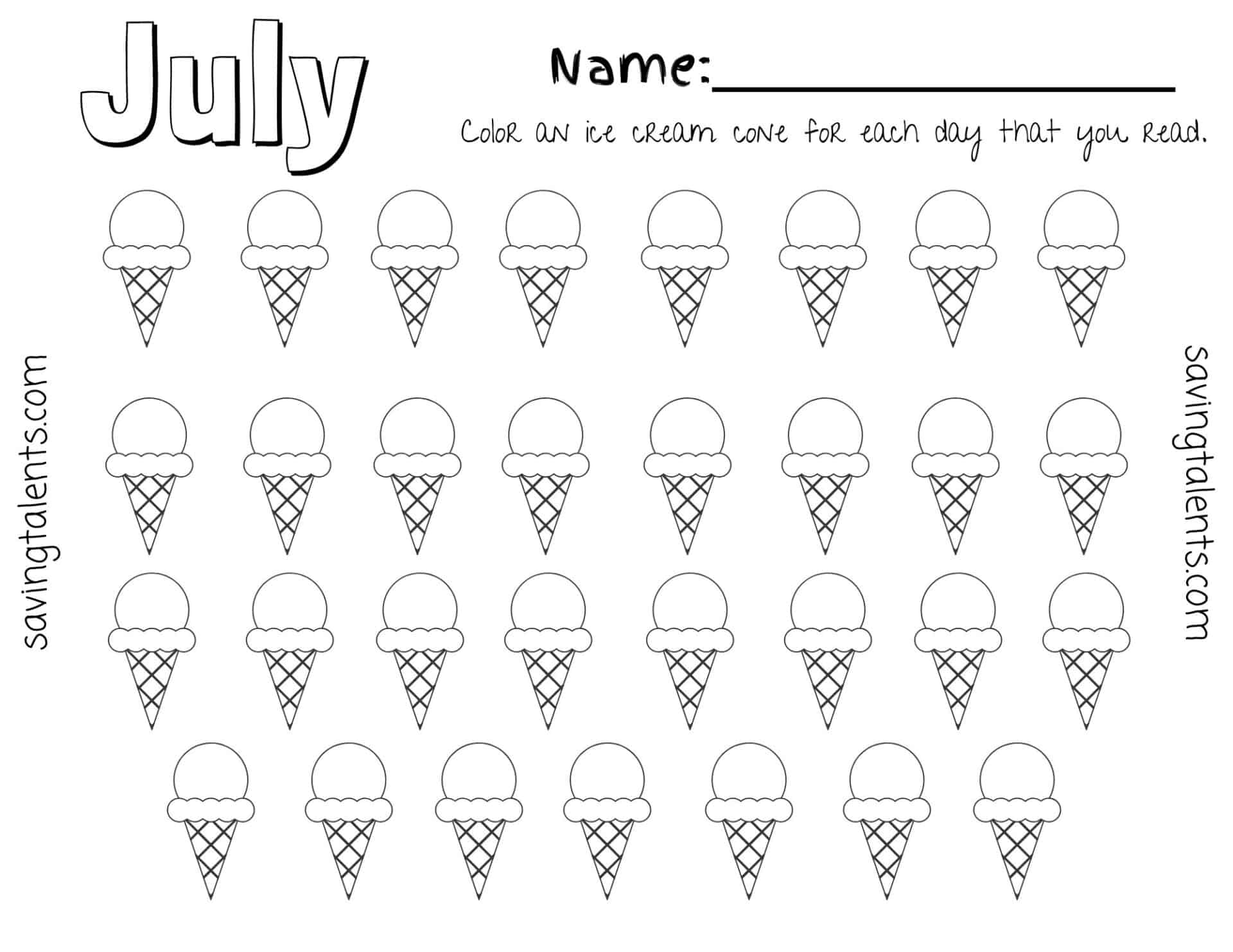 Free Printable Reading Charts For Kids Month By Month Saving Talents