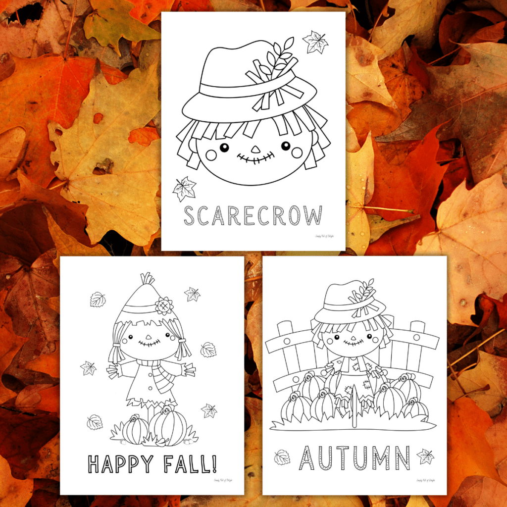 Free Printable Scarecrow Coloring Pages For Kids Simply Full Of Delight