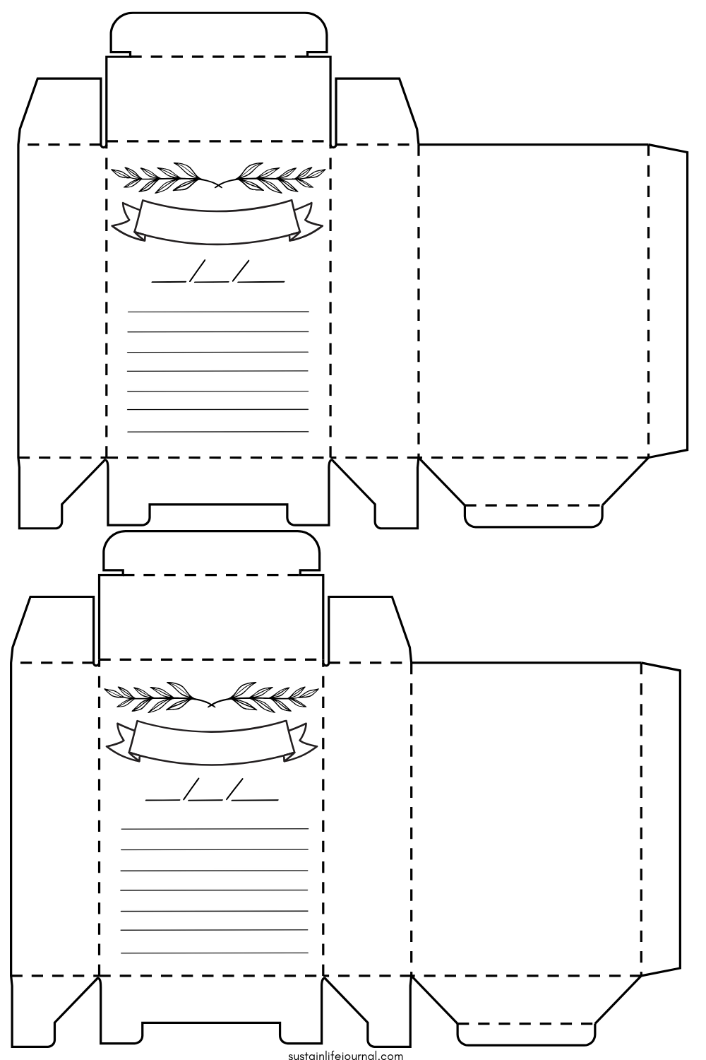 Free Printable Seed Packet Template Sustain Life Journal
