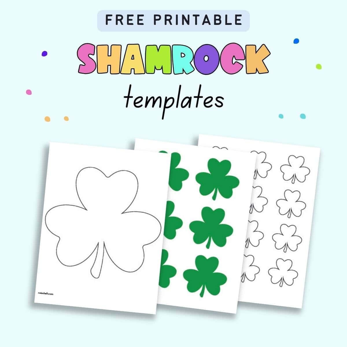 Shamrock Template Printable Free