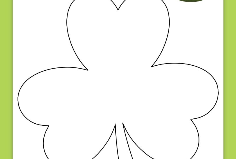 Free Printable Shamrock Template Pjs And Paint