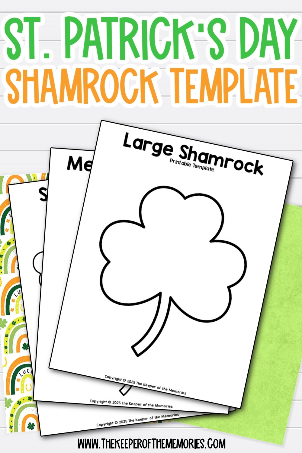 Printable Shamrock Template Free