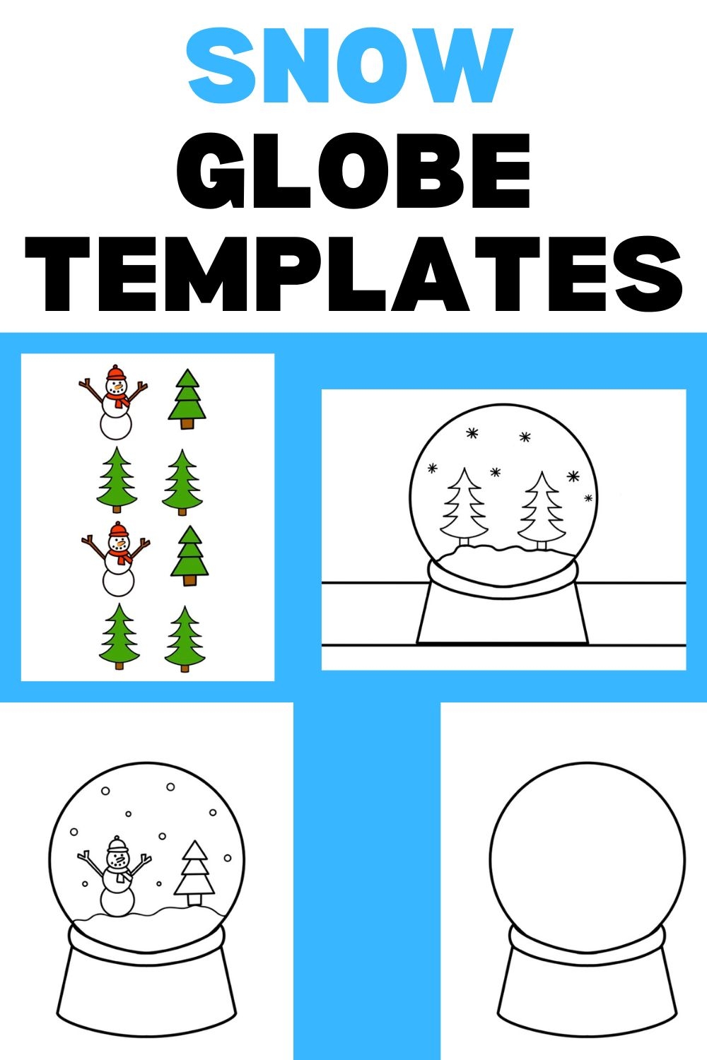 Free Printable Snow Globe Templates For Crafts Free Printable Snow Globe Templates For Crafts