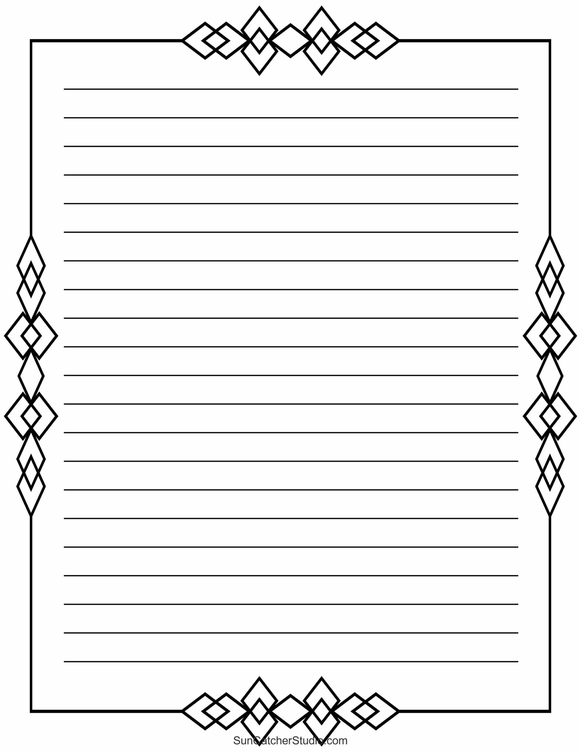 Free Printable Stationery And Lined Letter Writing Paper Free 