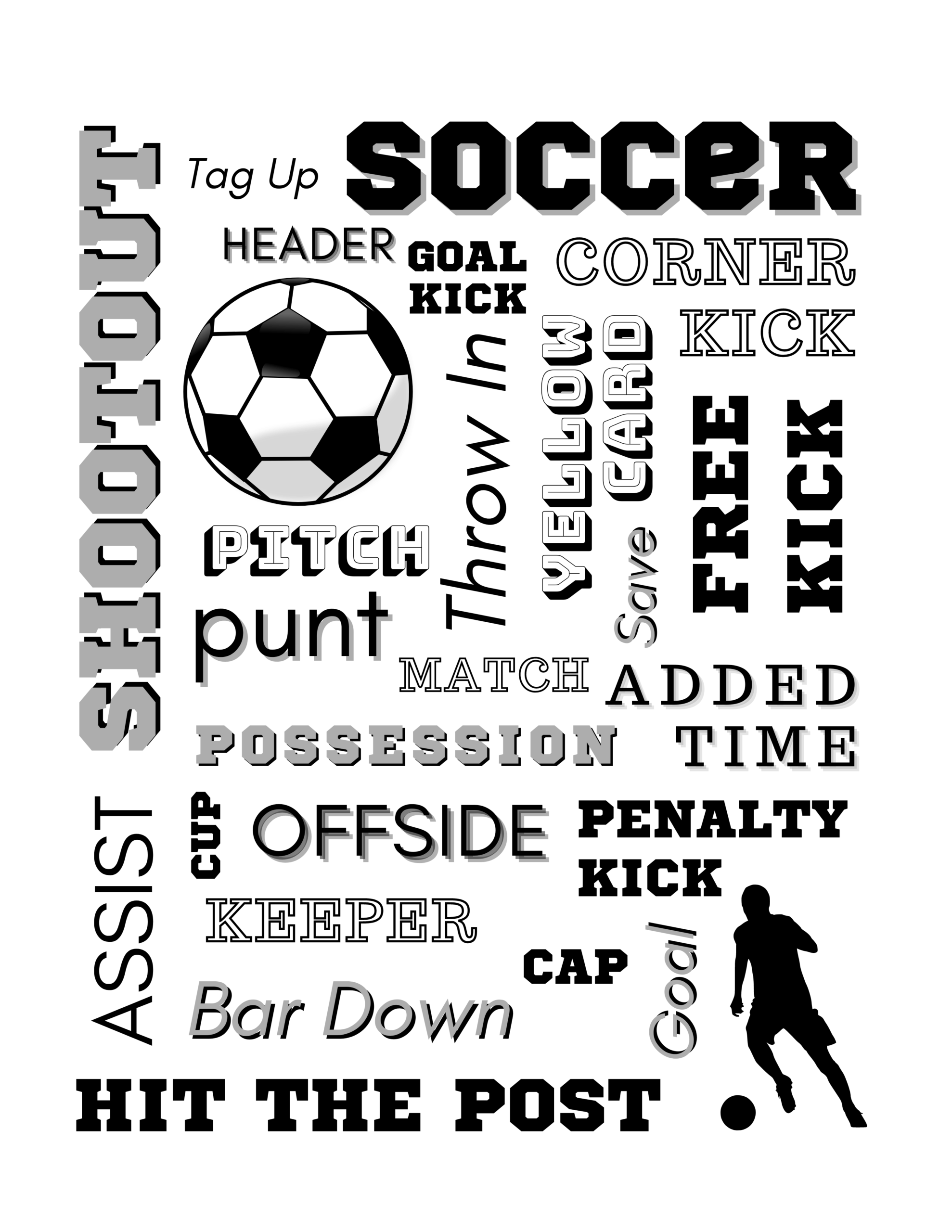 Free Printable Subway Art For Your Favorite Soccer Lover Team  Free Printable Subway Art For Your Favorite Soccer Lover Team