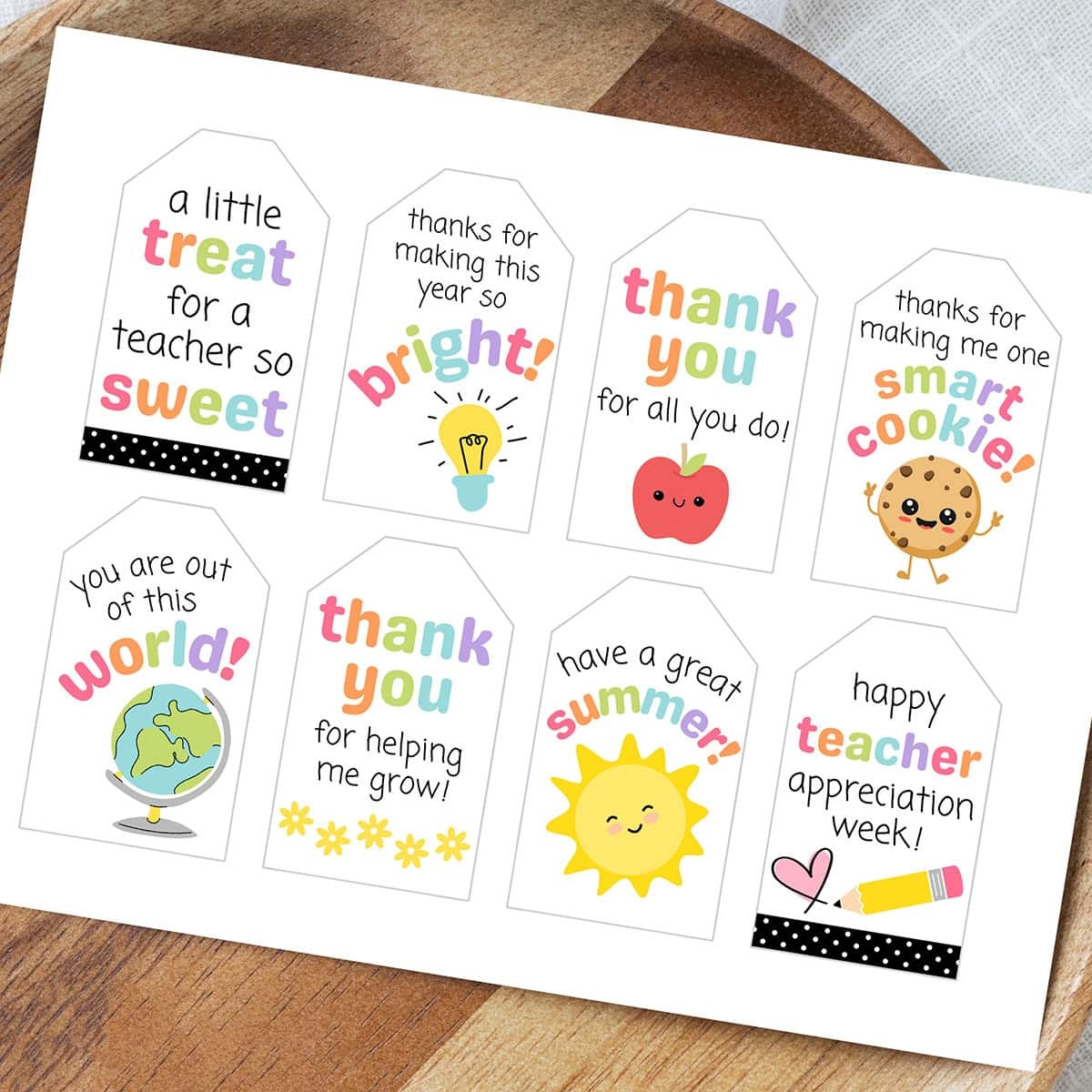 Teacher Appreciation Free Printable
