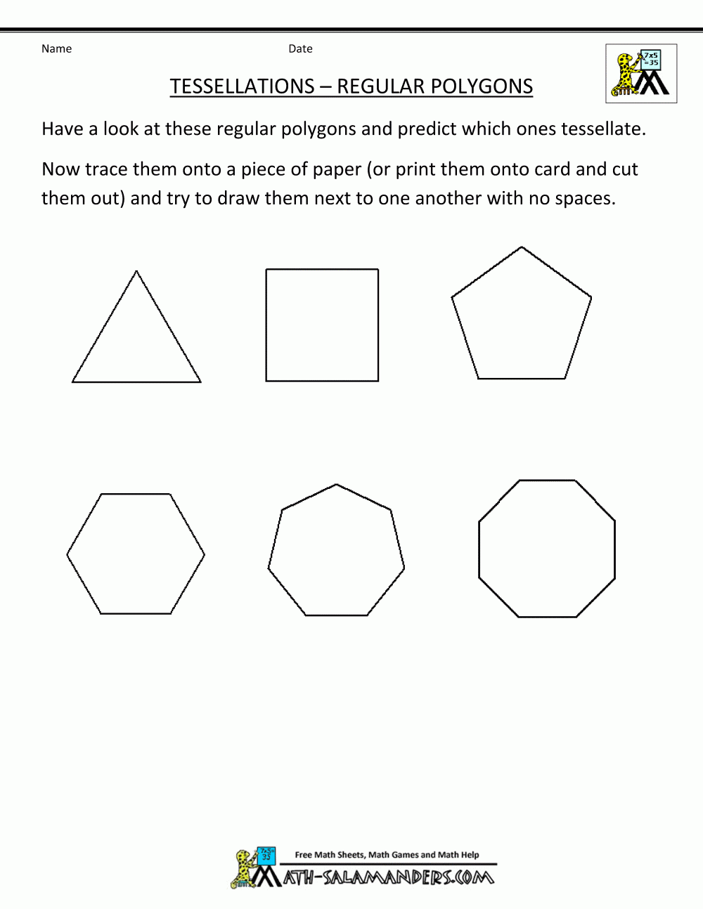 Tessellation Templates Printable Pdf Free Download