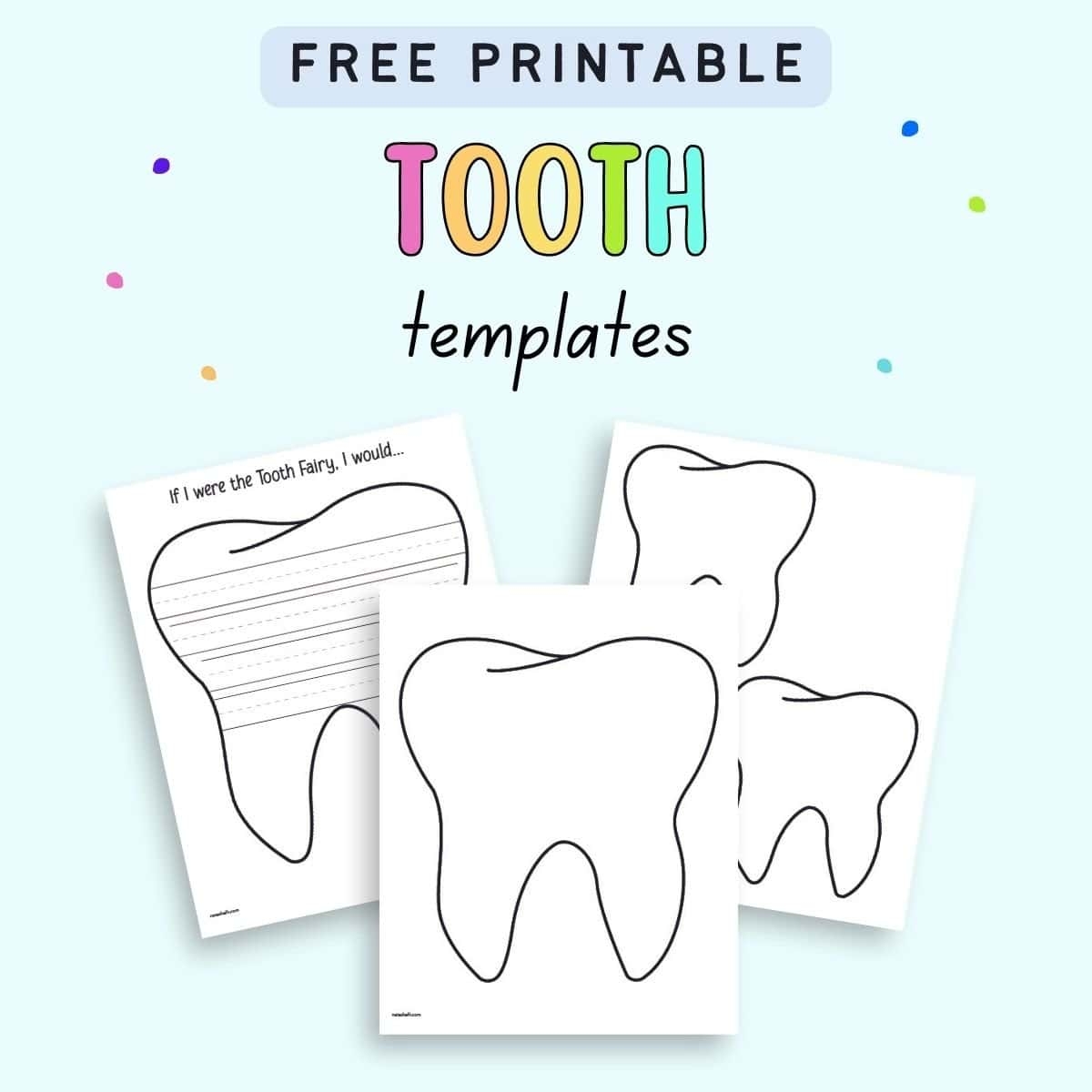 Free Printable Tooth Templates Writing Paper The Artisan Life Free Printable Tooth Templates Writing Paper The Artisan Life