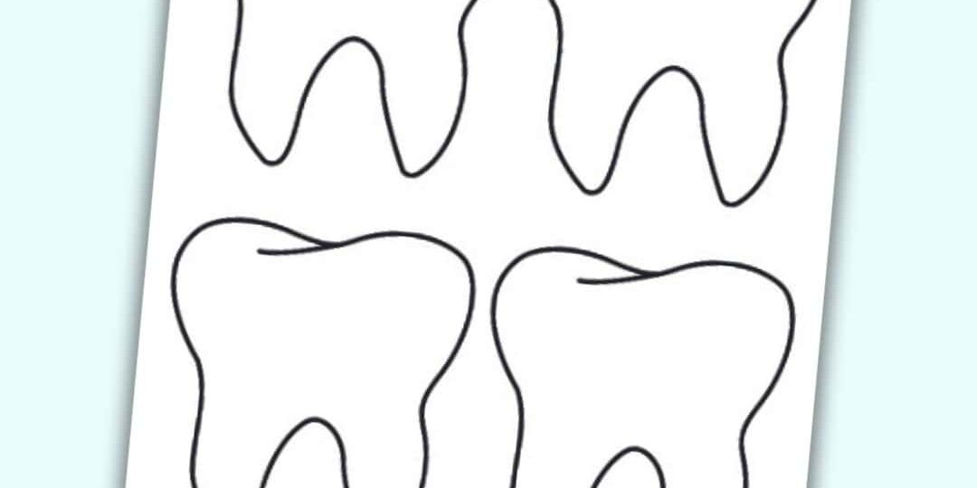 Free Printable Tooth Templates Writing Paper The Artisan Life