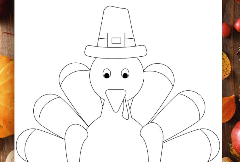 Free Printable Turkey Coloring Page Pjs And Paint