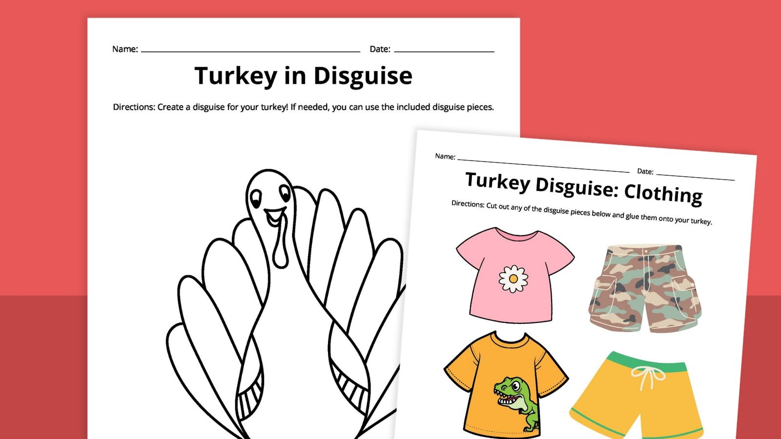 Printable Turkey In Disguise Free Printable Printable Turkey In Disguise Free Printable