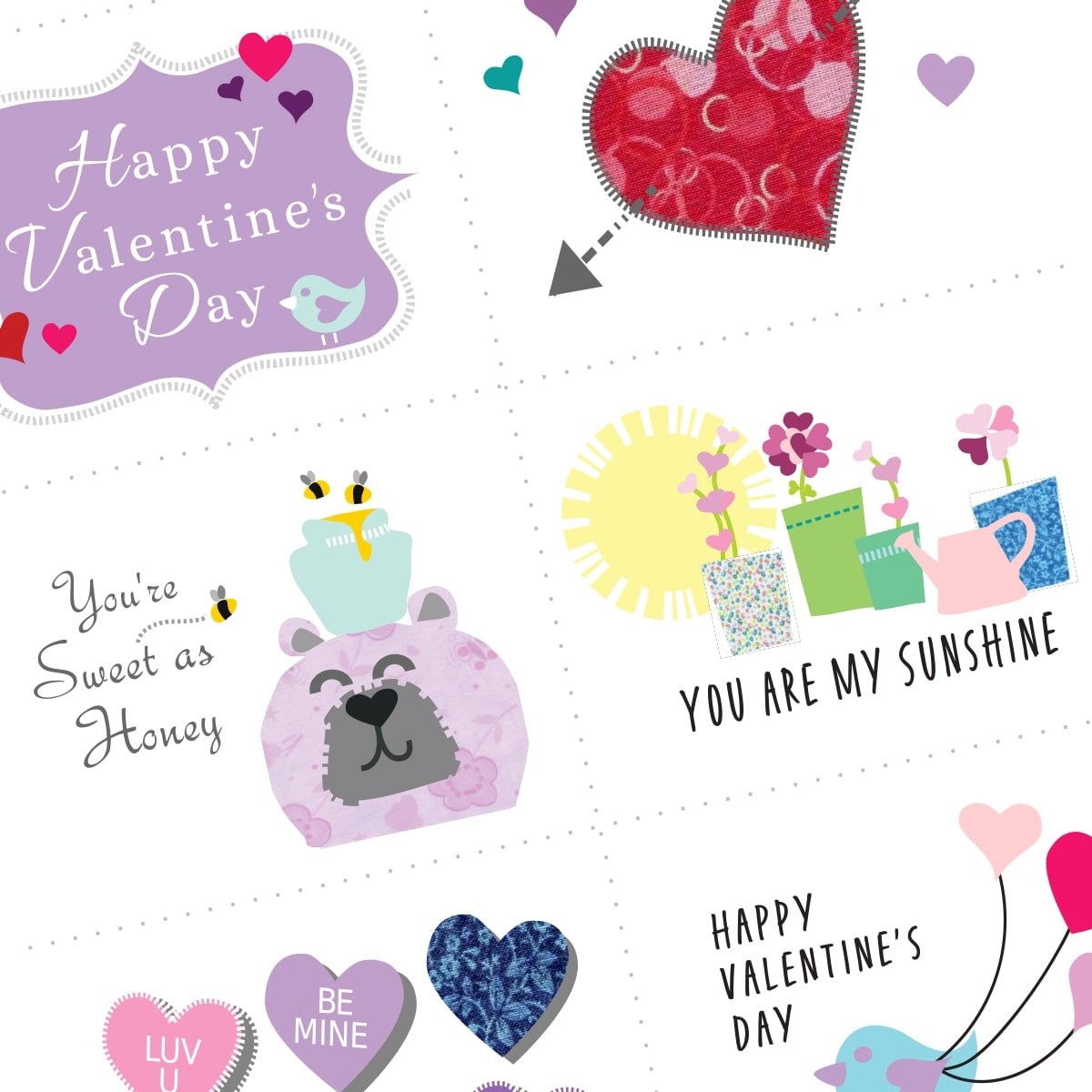 Free Printable Valentine s Day Cards U003c Craftidly
