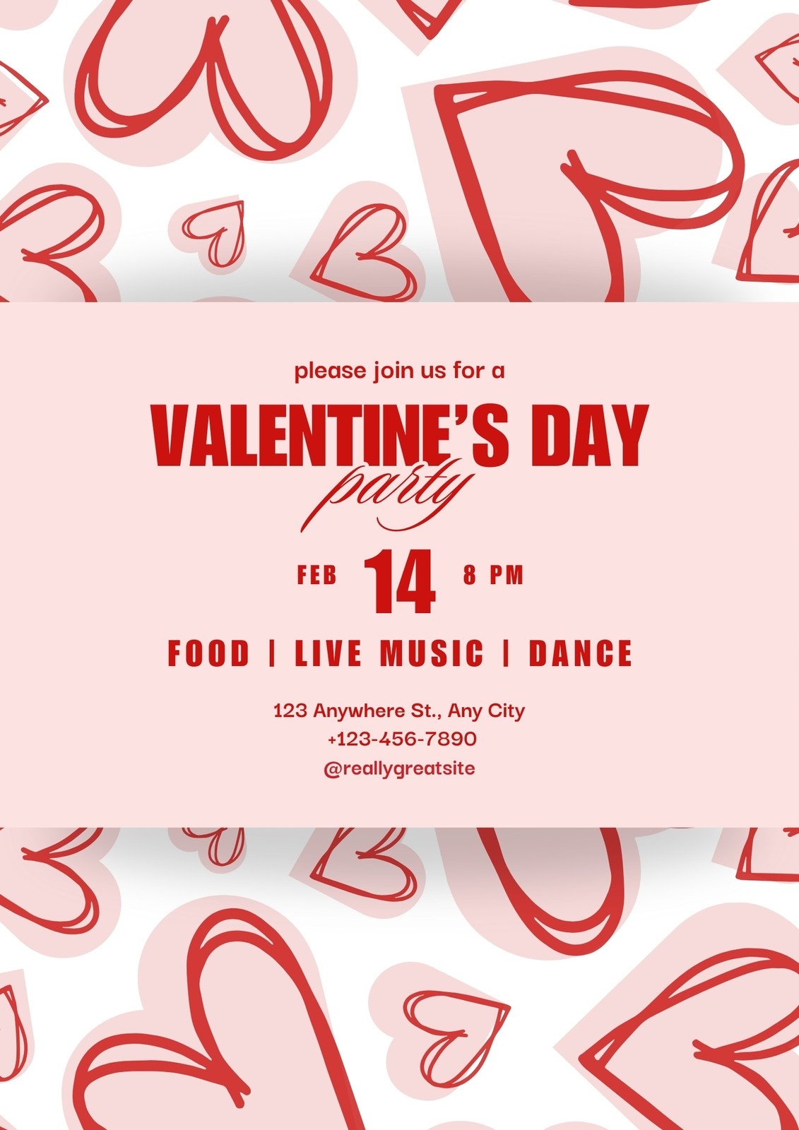 Free Printable Valentine s Day Poster Templates Canva