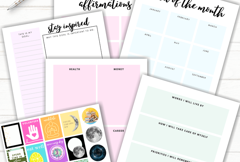 Free Printable Vision Board Kit Carrie Elle