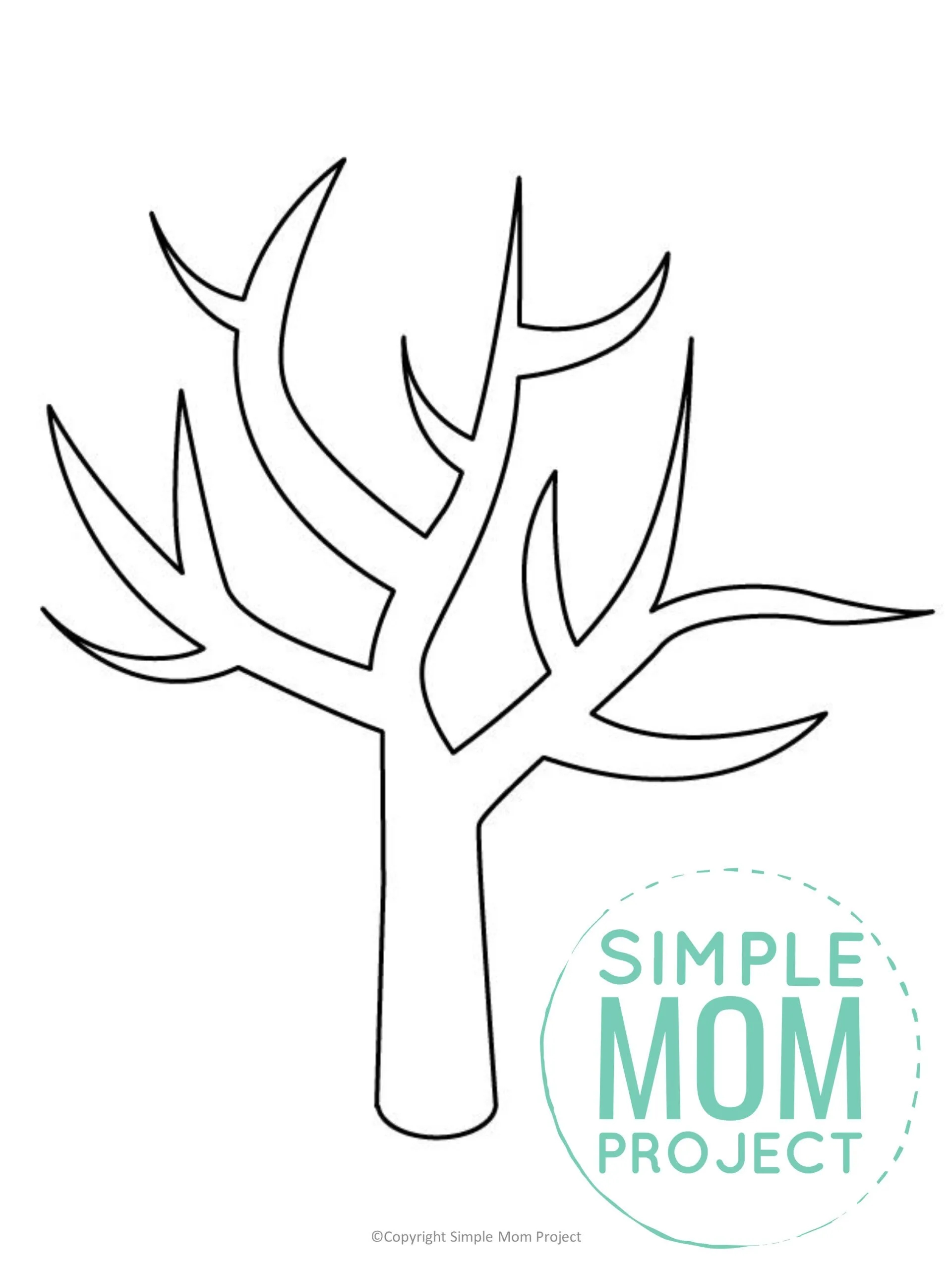 Free Printable Winter Tree Template Simple Mom Project Free Printable Winter Tree Template Simple Mom Project