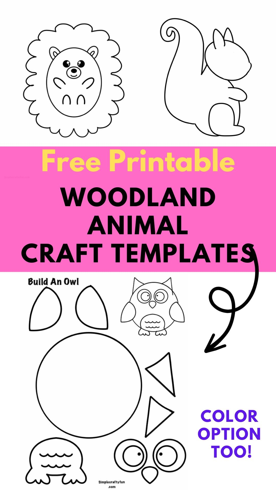 Free Printable Woodland Animals For Crafts Free Printable Woodland Animals For Crafts