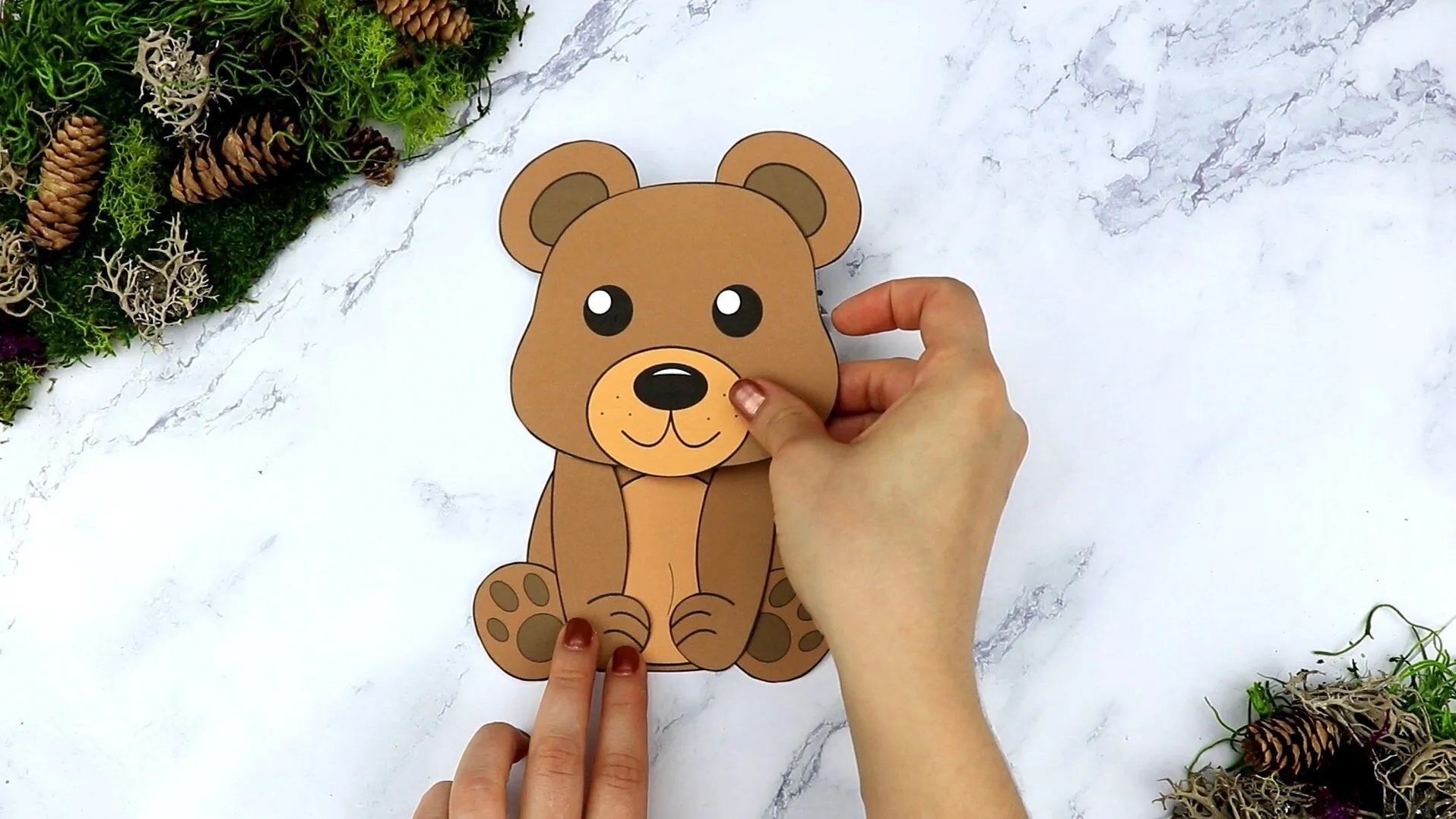 Free Printable Woodland Cut And Paste Bear Craft Simple Mom Project Free Printable Woodland Cut And Paste Bear Craft Simple Mom Project
