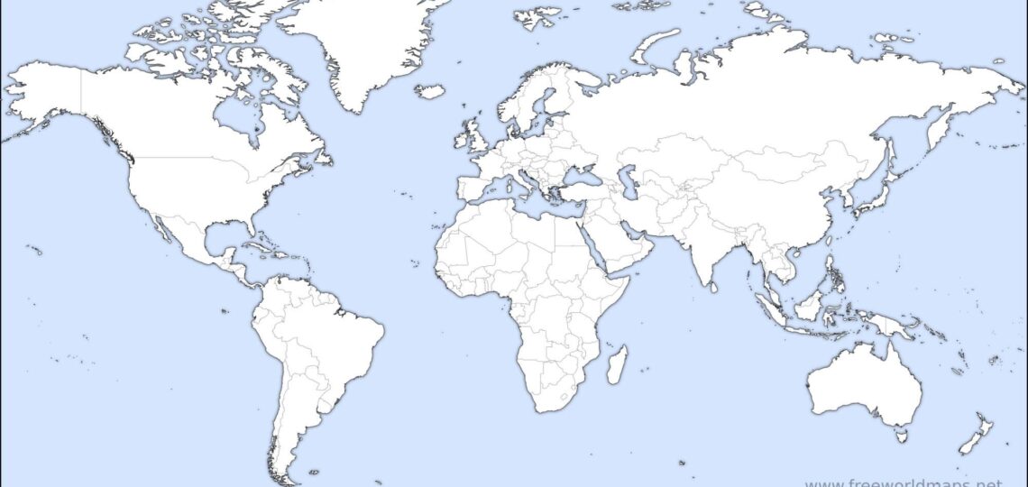 Free Printable World Maps