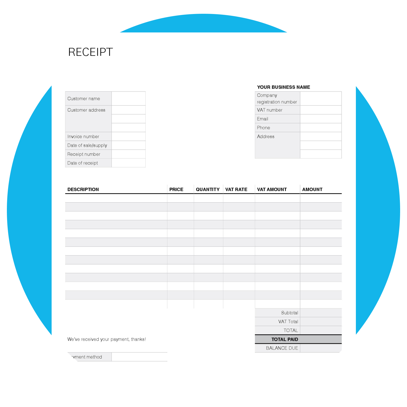 Free Receipt Template Xero UK Free Receipt Template Xero UK