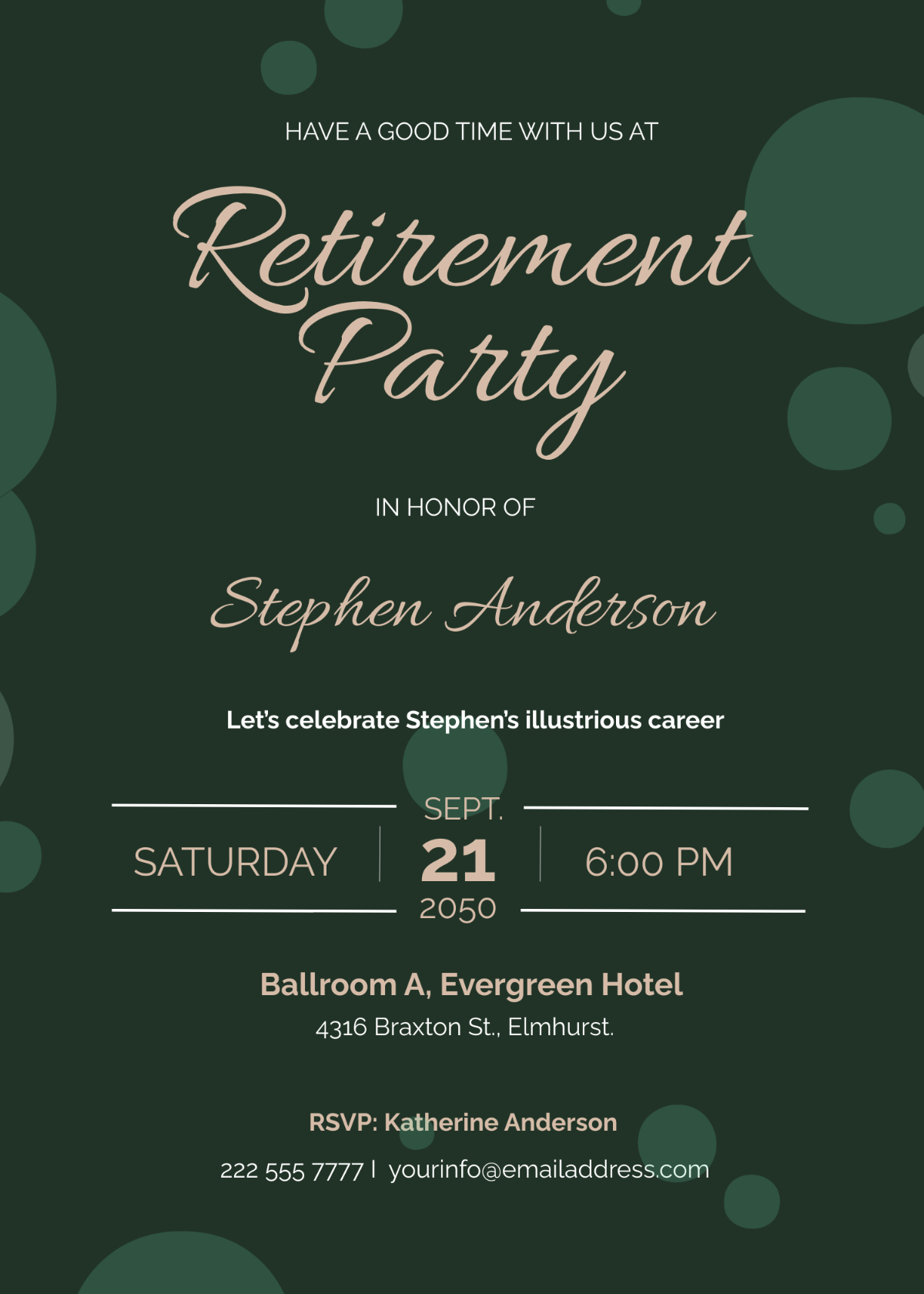 Free Retirement Invitation Templates Editable And Printable Free Retirement Invitation Templates Editable And Printable