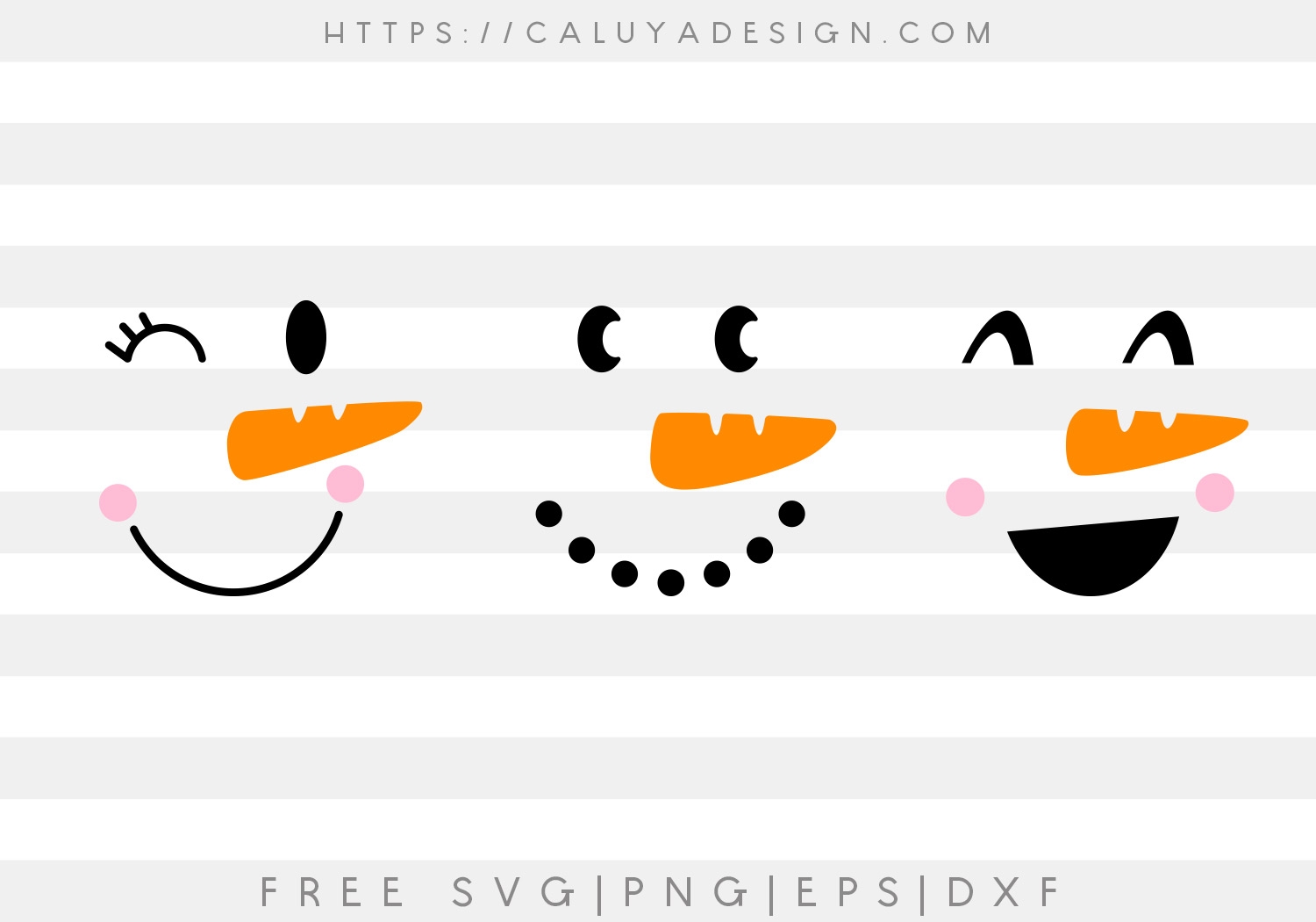Free Printable Snowman Faces