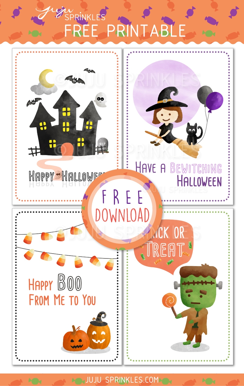 FREE Spook tacular Halloween Cards Juju Sprinkles Worksheets Library FREE Spook tacular Halloween Cards Juju Sprinkles Worksheets Library
