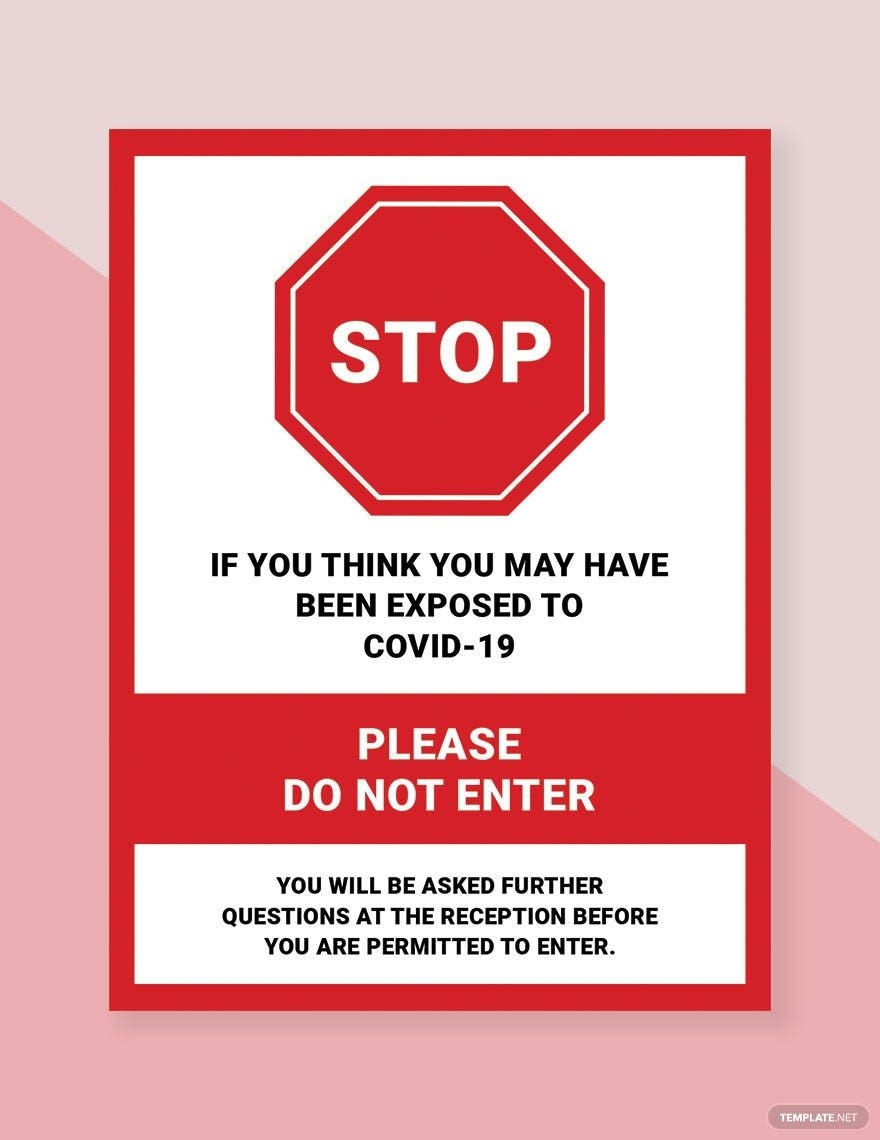 Free Stop Sign Templates Editable And Printable