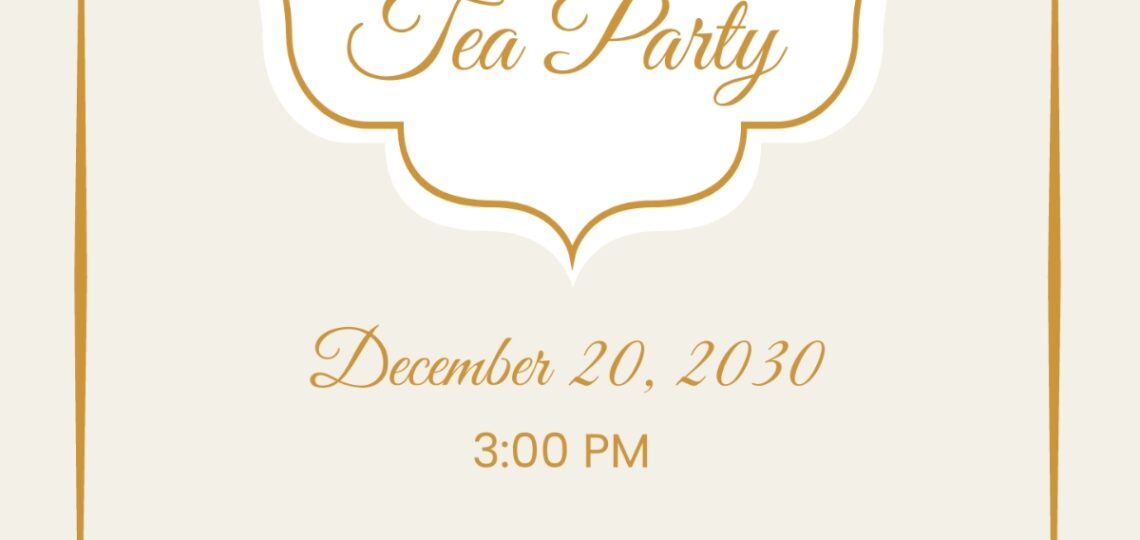 Free Tea Party Invitation Templates Editable And Printable