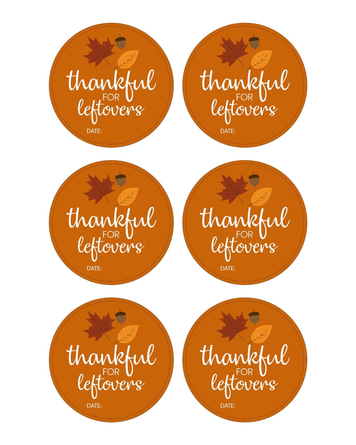 FREE Thanksgiving Menu Template Schedule Tags Lil Luna
