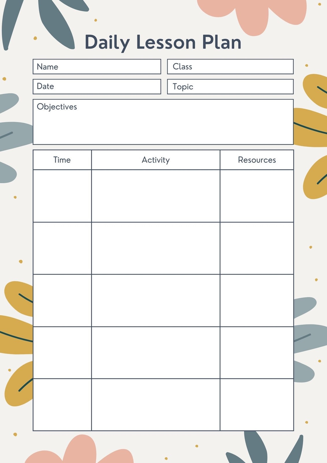Free To Print Preschool Weekly Lesson Plan Templates Canva Free To Print Preschool Weekly Lesson Plan Templates Canva