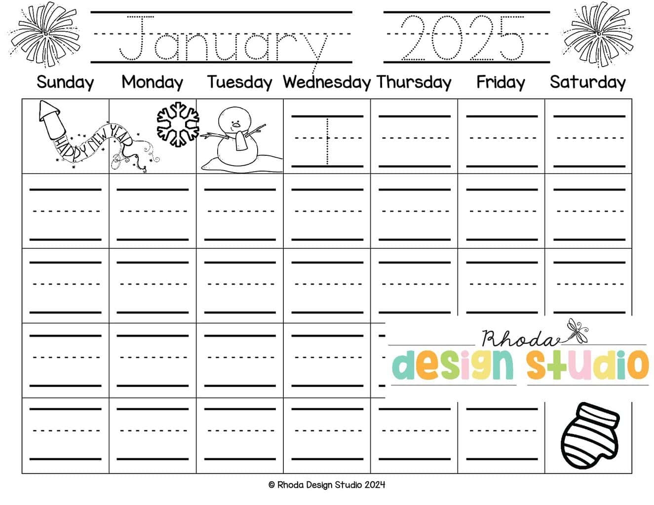 Free Printable Preschool Calendar Templates
