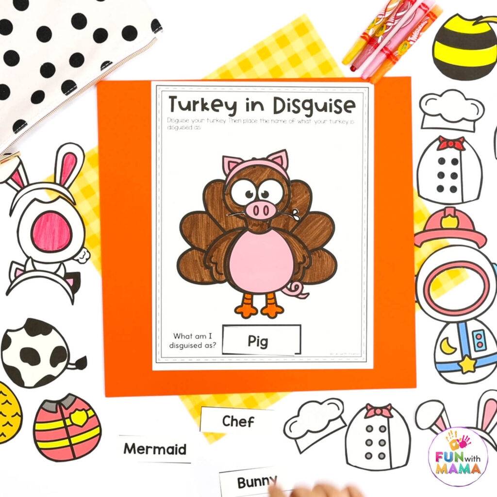 FREE Turkey In Disguise Project Template FREE Turkey In Disguise Project Template