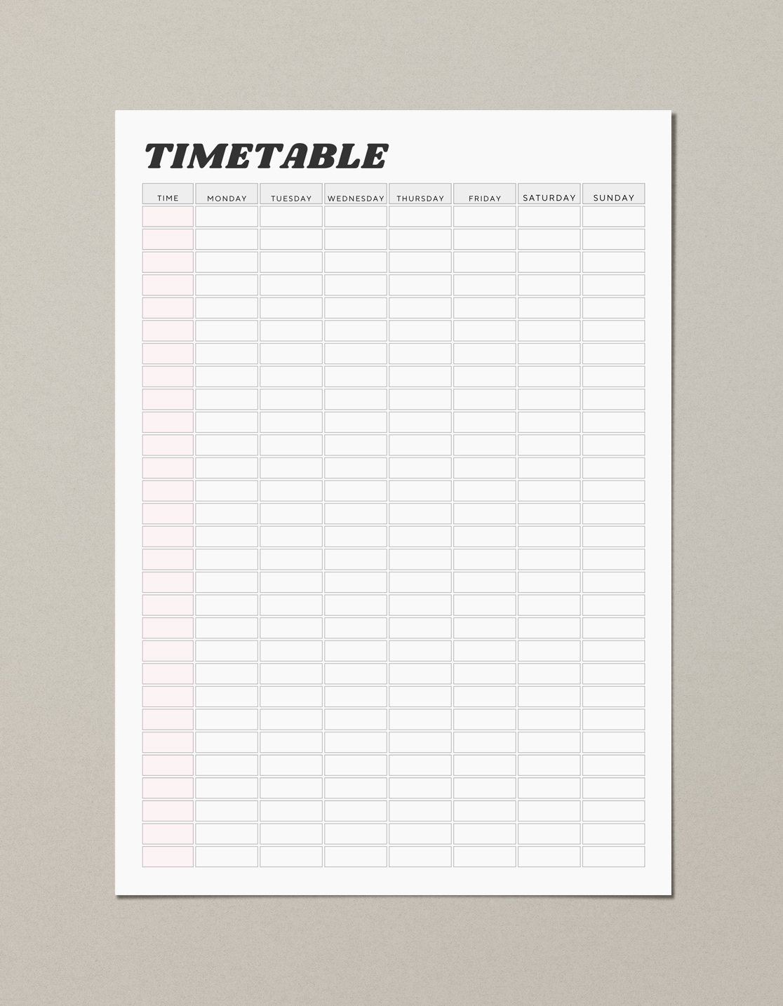 Free Weekly Printable Timetable 12 Templates The Holiday Mama Free Weekly Printable Timetable 12 Templates The Holiday Mama