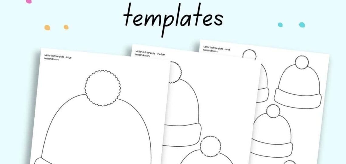 Free Winter Hat Template Printables The Artisan Life