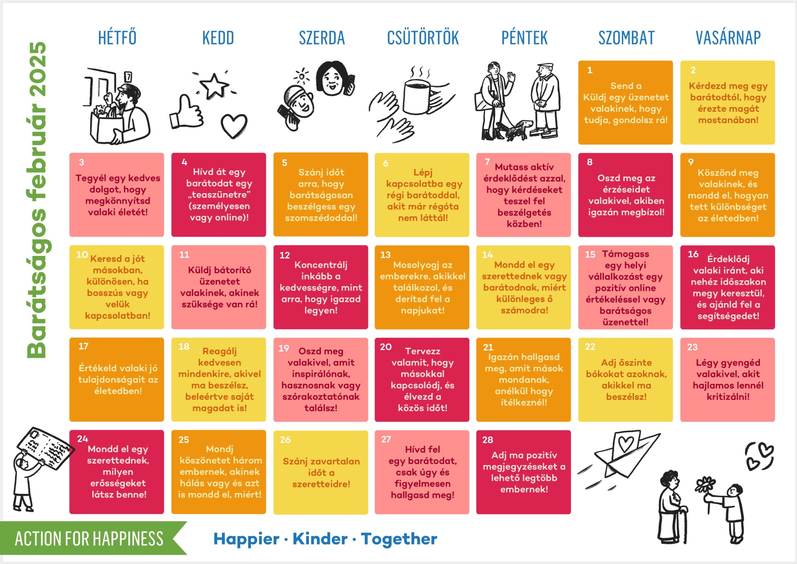 Friendly February Action For Happiness