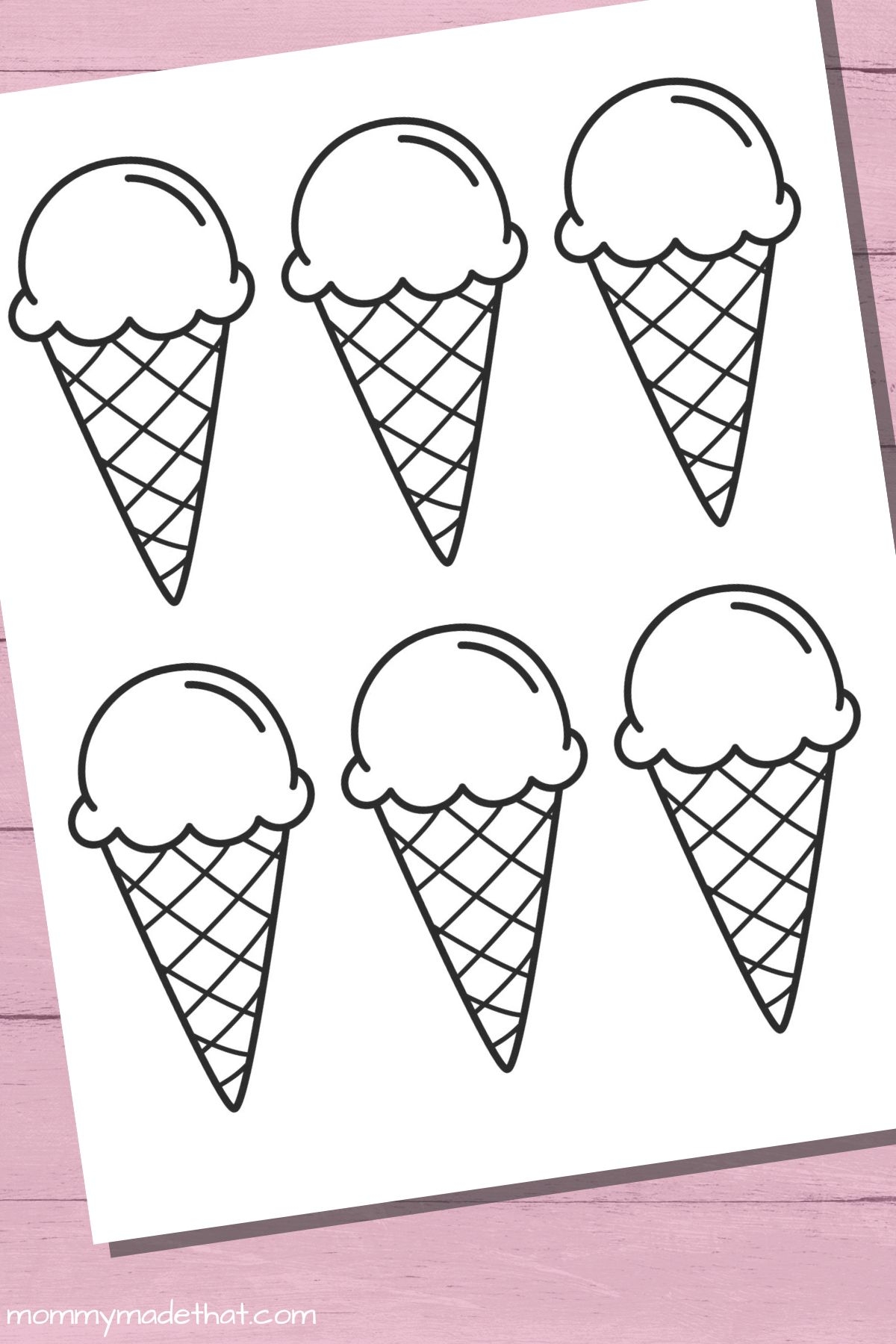 Fun Ice Cream Cone Templates For Crafts U0026 Coloring Worksheets  Fun Ice Cream Cone Templates For Crafts U0026 Coloring Worksheets
