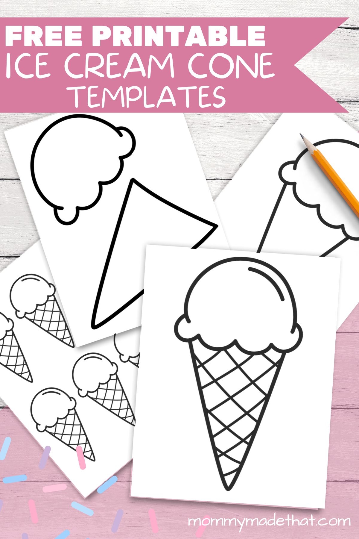 Fun Ice Cream Cone Templates For Crafts U0026 Coloring Fun Ice Cream Cone Templates For Crafts U0026 Coloring