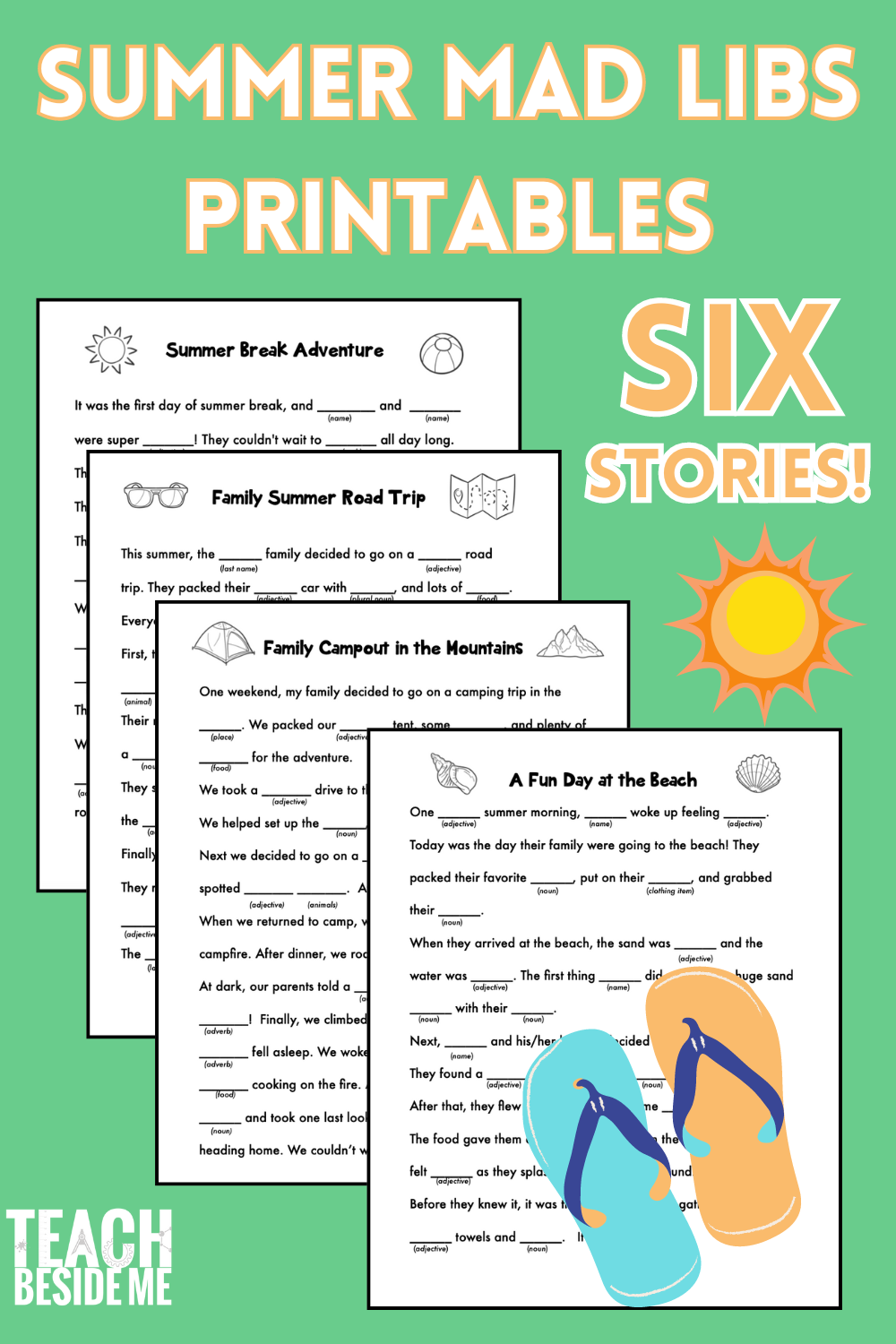 Fun Printable Summer Mad Libs For Kids Teach Beside Me Fun Printable Summer Mad Libs For Kids Teach Beside Me