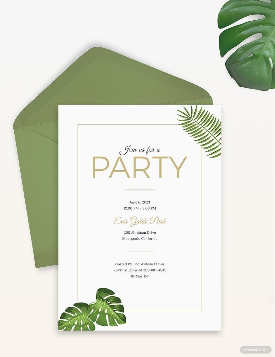 Free Printable Garden Party Invitation Templates