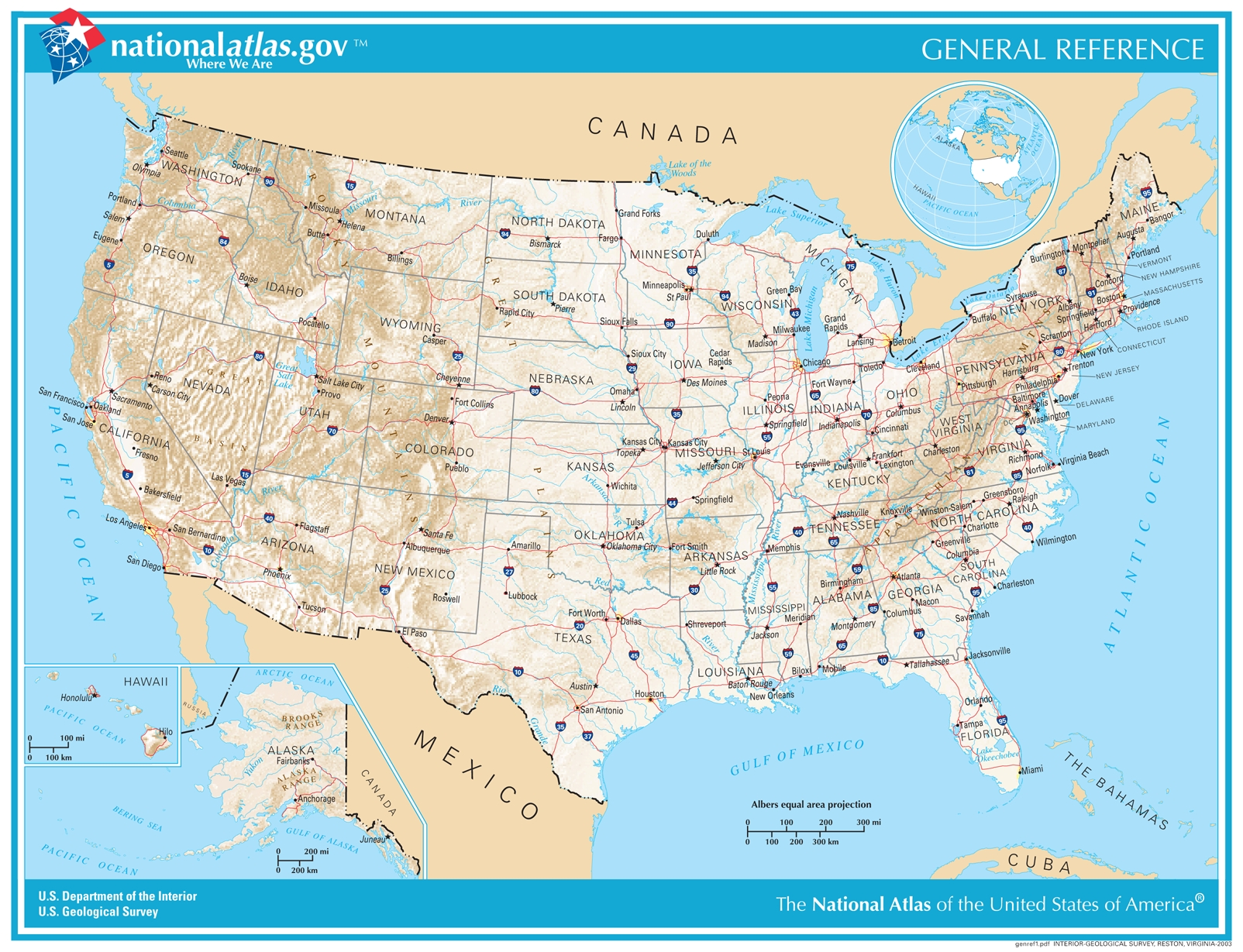 Free Usa Map Printable