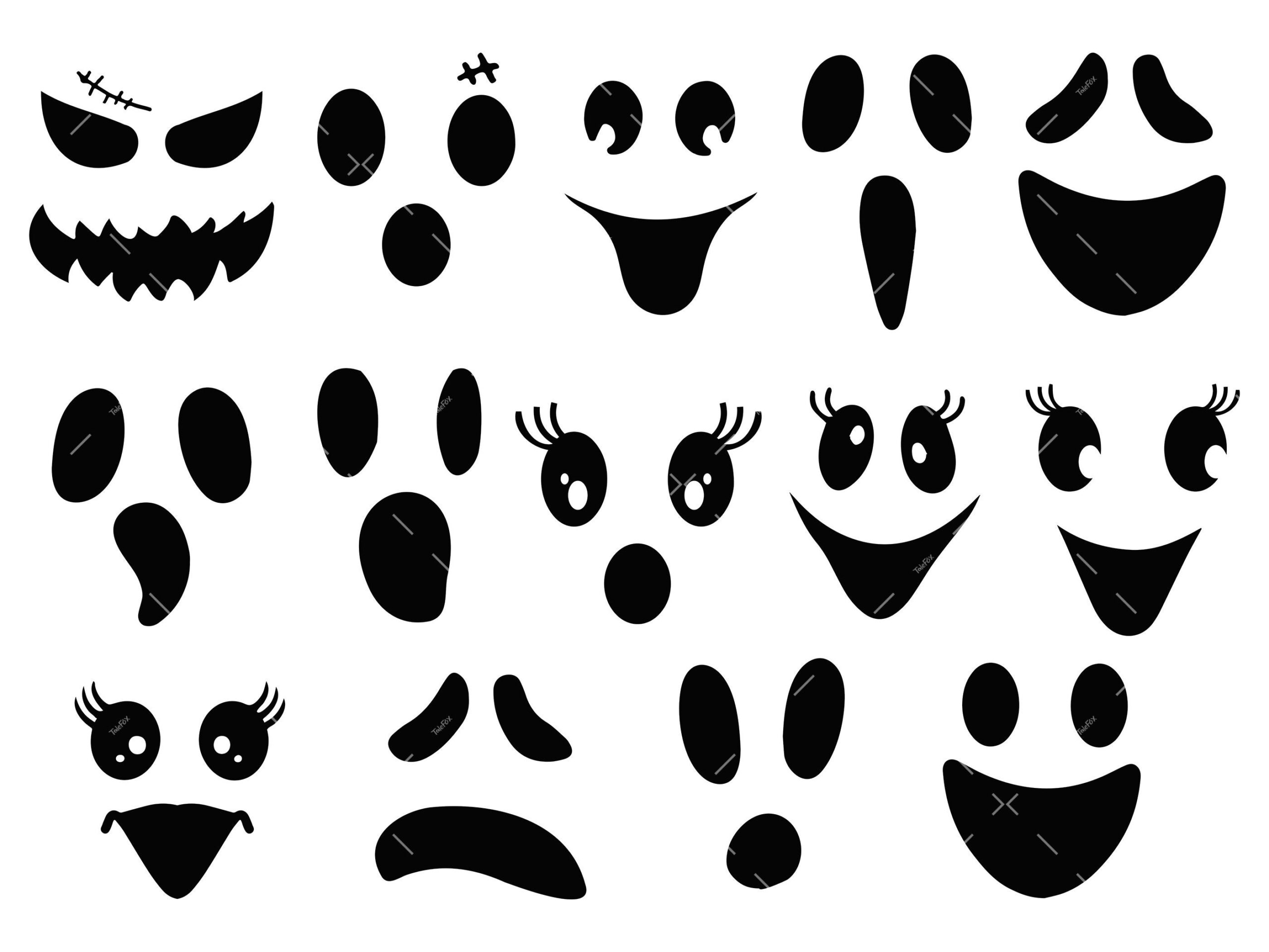 Free Printable Ghost Eyes Template