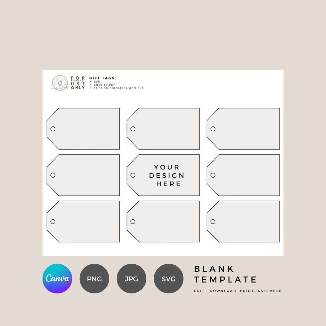 Free Printable Template For Gift Tags