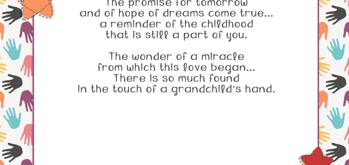 Grandchild s Hand Poem U0026 Printable Your Everyday Family